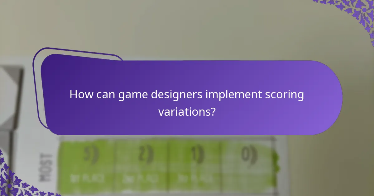 How do scoring variations enhance gameplay in thematic games?