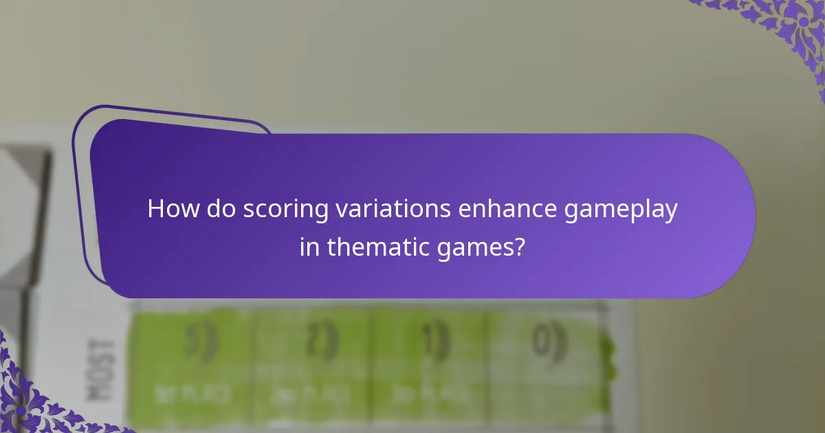 Which scoring systems are most effective for thematic integration?