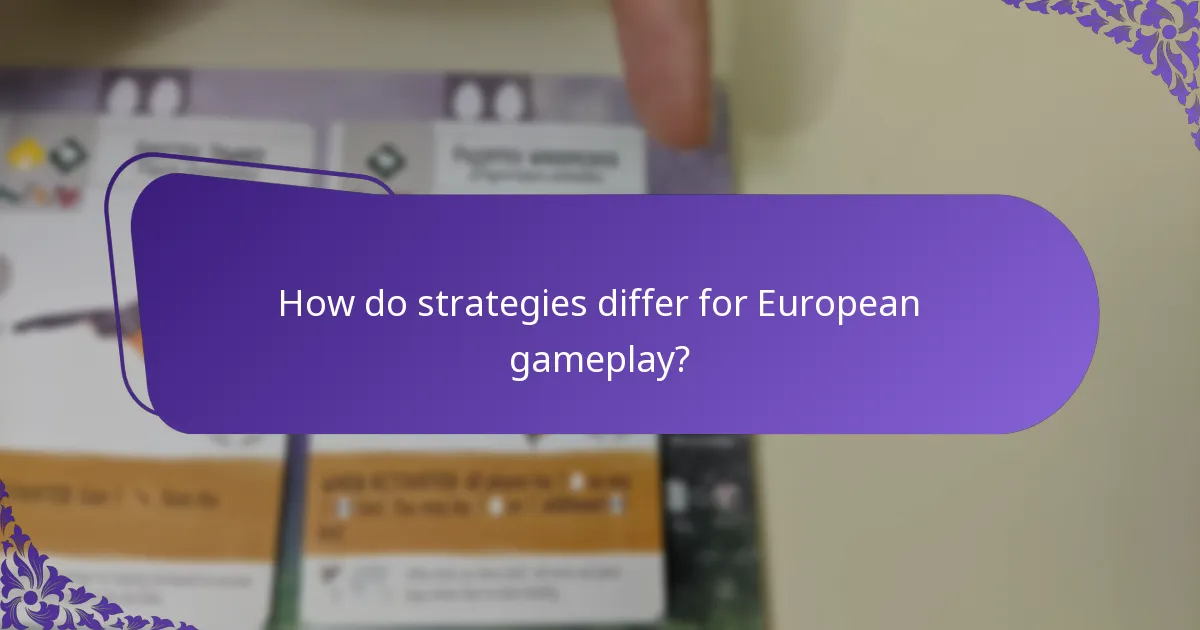 What are the rules adjustments for European variants?
