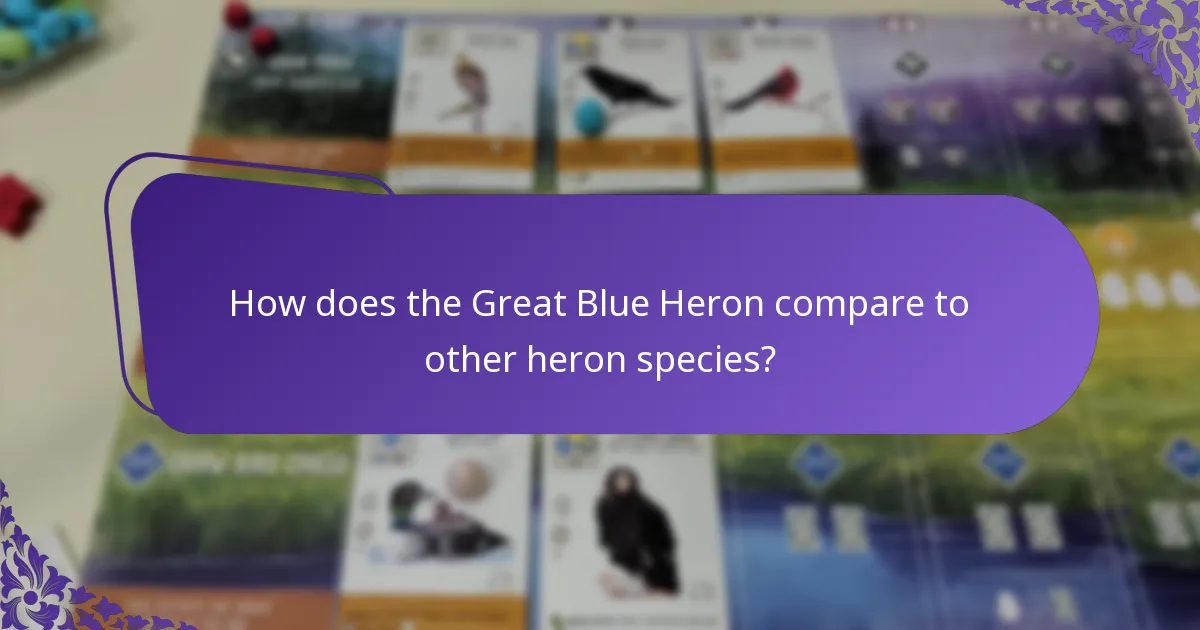 Where does the Great Blue Heron live?