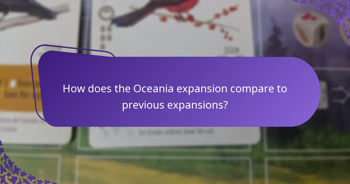 What gameplay changes come with the Oceania expansion?