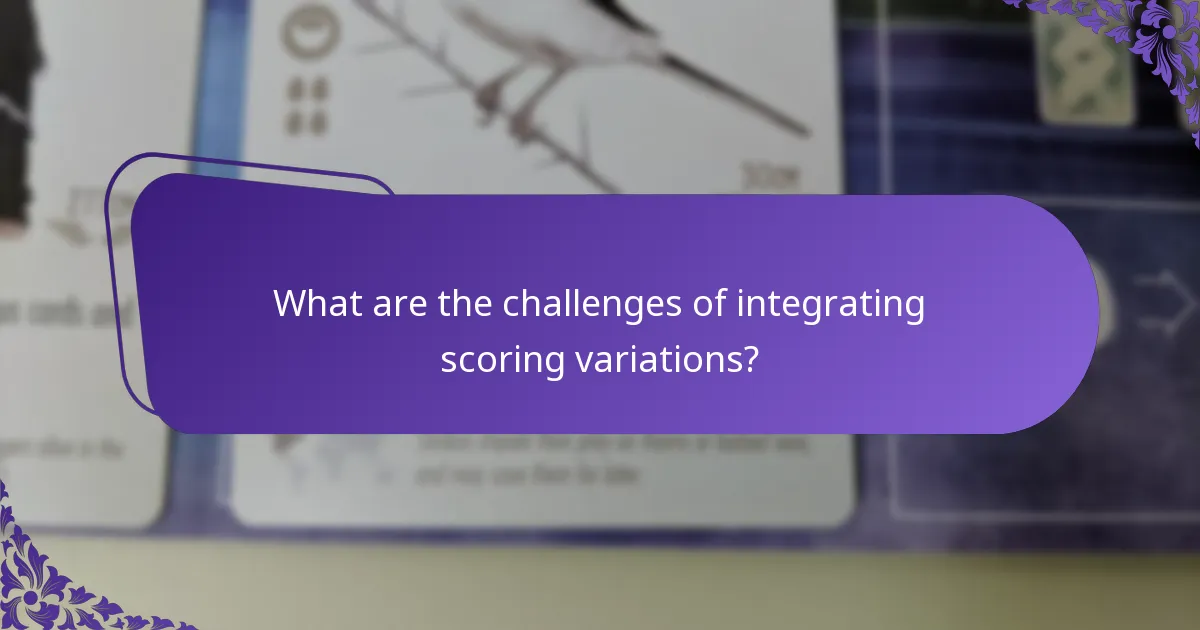 How can game designers implement scoring variations?