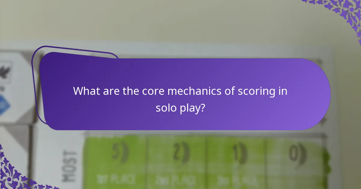 What variations exist in scoring systems for solo games?