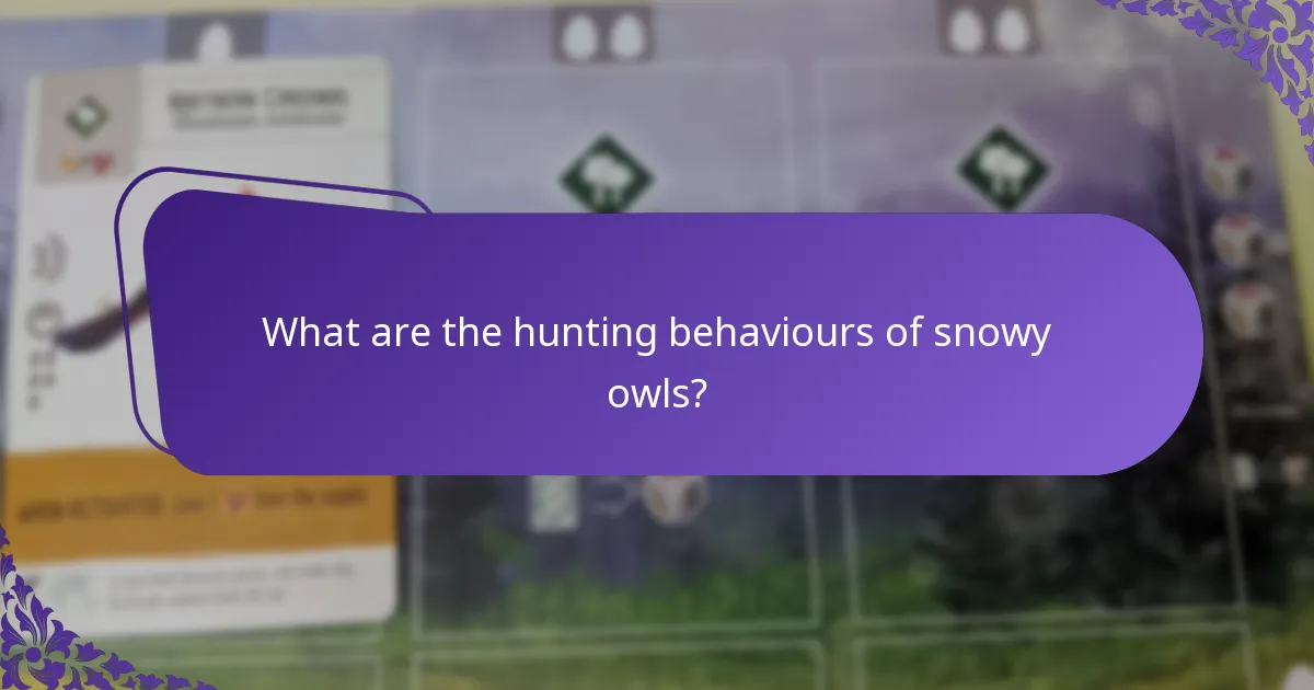 What do snowy owls eat?