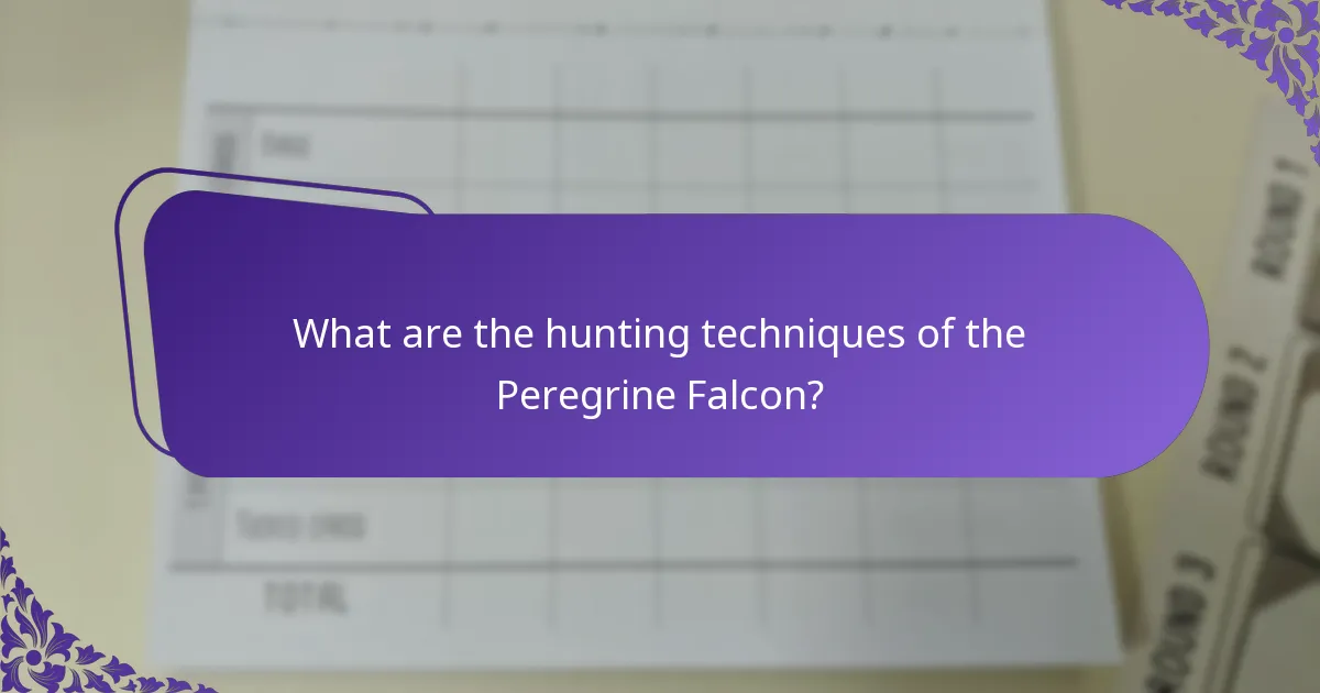 What are the conservation statuses of Peregrine Falcons?