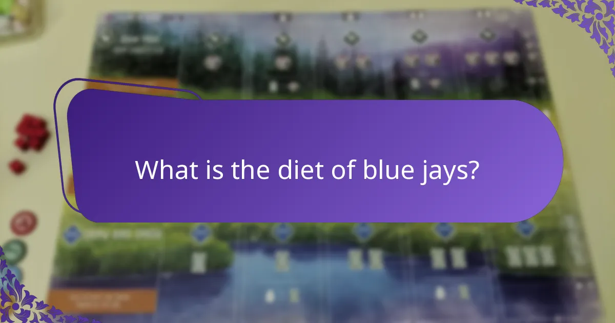 How do blue jays interact with their environment?