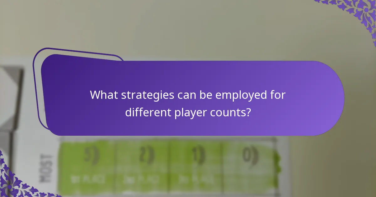 Which games illustrate scoring differences by player count?