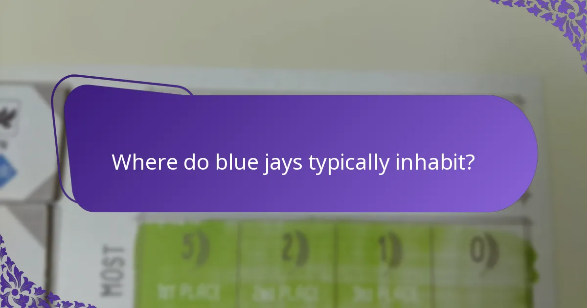 Which threats do blue jays face in their habitats?